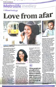 Deccan Herald_Love from Afar_28-Apr-16_Inner Dawn counsellor Kalas views on Long Distance Relationships