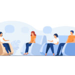 Group therapy and support concept