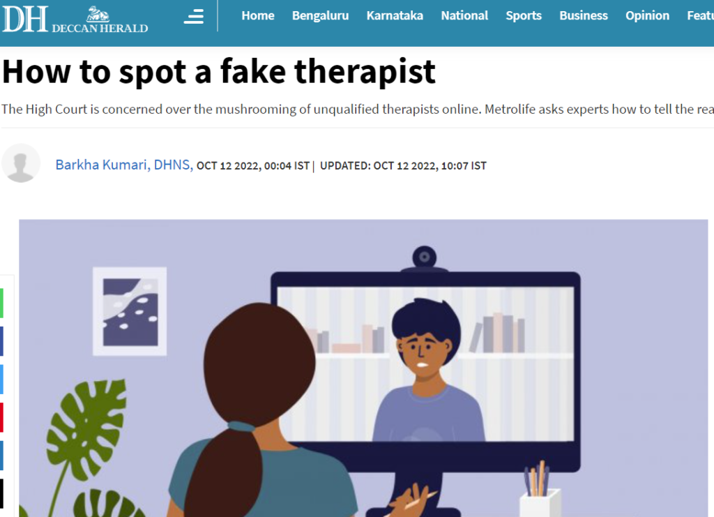 how to spot a fake therapist DH