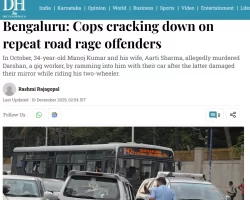 Road Rage: Actions by Bengaluru Police, What more is needed.