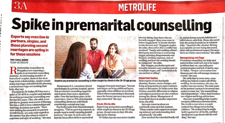 Premarital counselling - in demand