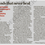 Wounds that never heal – The lifelong scars of school bullying