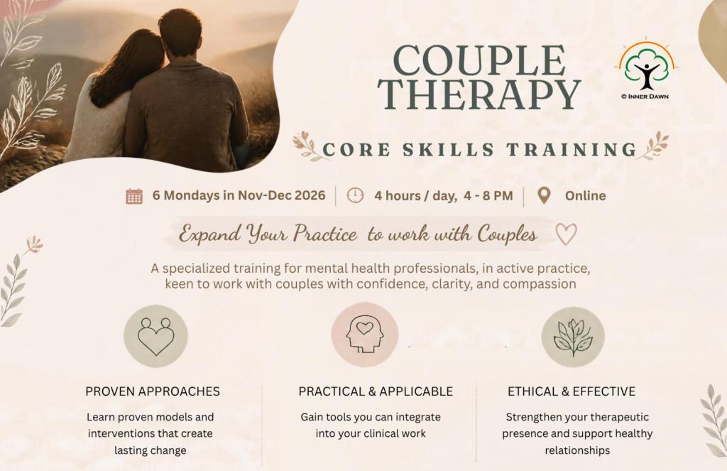 Couple Therapy - Core Skills Training - for Practitioners - Nov-Dec 2026